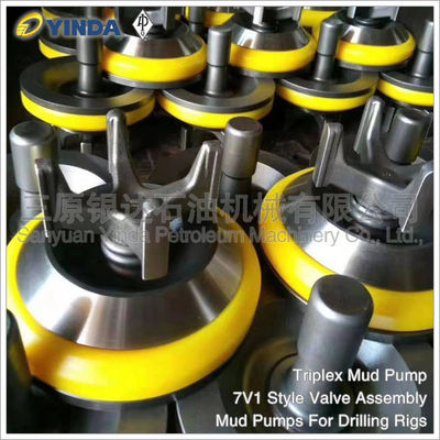 Hardness HRC60 7V1 Style Valve Assembly , Triplex Mud Pumps For Drilling Rigs